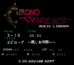 BS Chrono Trigger - Music Library (Japan) In game screenshot